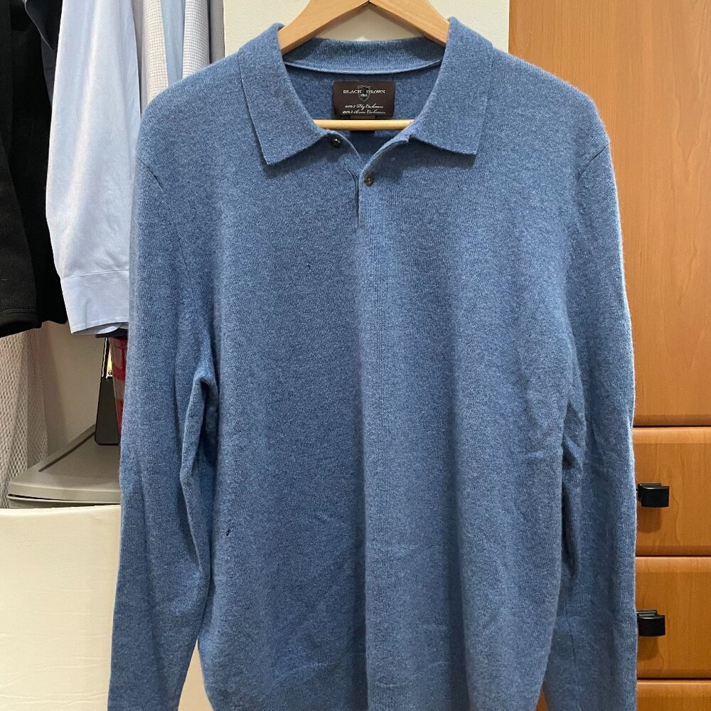 Black Brown 1826 Men's Cashmere Sweater